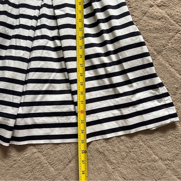 Gap Cotton Blend Striped Pleated Midi‎ Dress with Pockets Women’s Size 0 - Picture 4 of 7